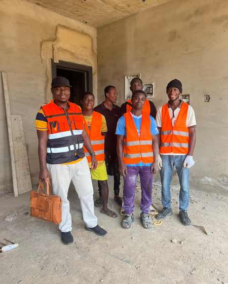 ESCA Tech licensed electrician working in Accra